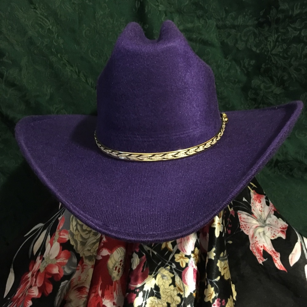 New Dark Purple Cowboy Cowgirl Hat